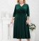 LIA1982 Smaragdzaļa samta kleita