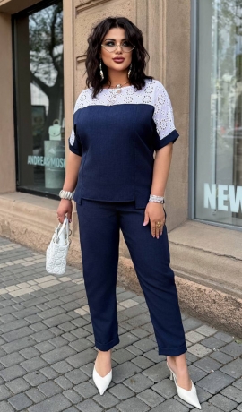 LIA24259 Divdaļīgs lina kostīms