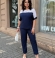 LIA24259 Divdaļīgs lina kostīms