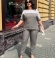LIA24260 Divdaļīgs lina kostīms