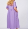 LIA16662 Ceriņkrāsas viskozes kleita
