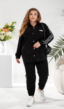 LIA25394 Divdaļīgs velveta kostīms