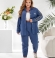 LIA25398 Divdaļīgs velveta kostīms
