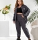 LIA25396 Divdaļīgs velveta kostīms
