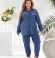 LIA25398 Divdaļīgs velveta kostīms