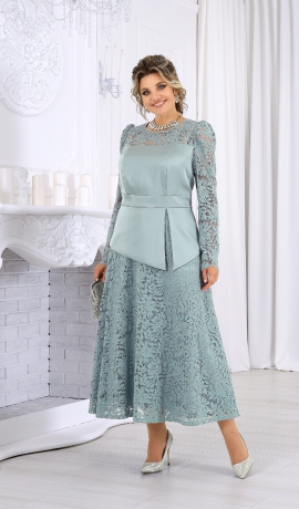 LIA26065 Eleganta kleita ar mežģīni 