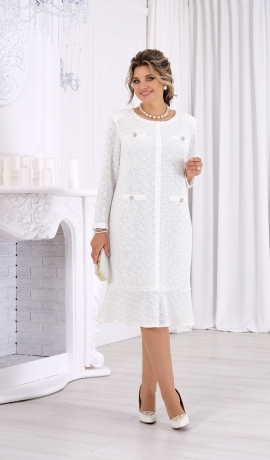 LIA26071 Eleganta kleita ar mežģīni 