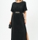 LIA20985 Maxi garuma melna kleita 