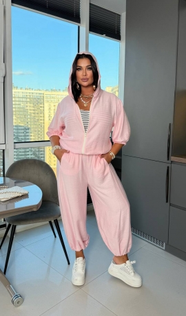 LIA25464 Divdaļīgs lina kostīms 