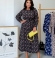 LIA25486 Ziedu raksta kleita ar jostu