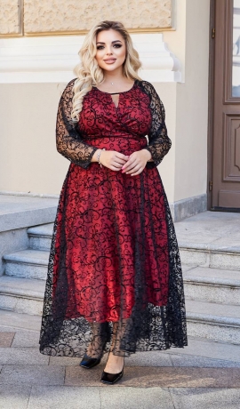 LIA20363 Divu audumu kleita