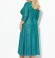 LIA10760 Zaļa kleita ar spīdumu