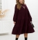 LIA14934 Velveta kleita ar volāniem
