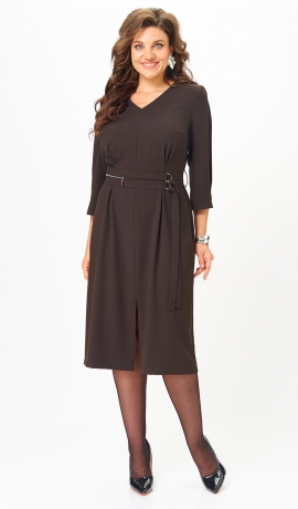 LIA21041 Brūna kleita  