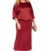LIA21019 Bordo divdaļīgs kostīms 