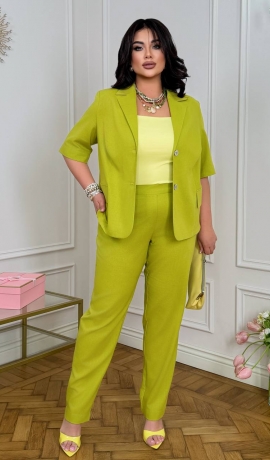 LIA23583 Divdaļīgs lina kostīms