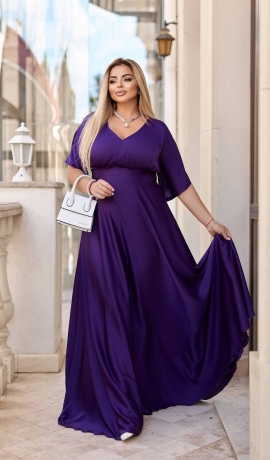LIA18775 Zīdauduma maxi garuma kleita
