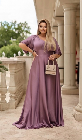 LIA18769 Zīdauduma maxi garuma kleita