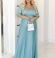 LIA18763 Zīdauduma maxi garuma kleita