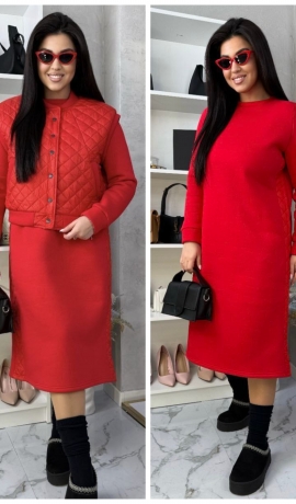 LIA20383 Vestes un kleitas komplekts