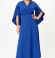LIA21049 Eleganta zila kleita