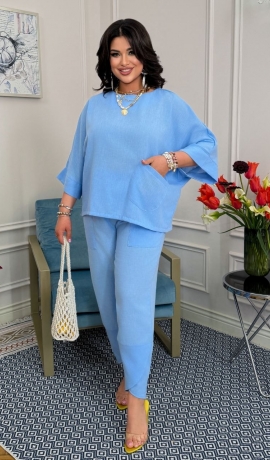 LIA23645 Divdaļīgs lina kostīms