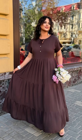 LIA24329 Viskozes kleita ar kabatām 