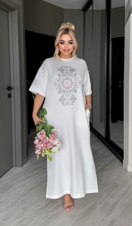LIA18814 Viskozes kleita ar kabatām