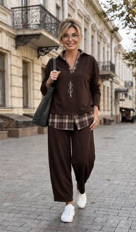 LIA26092 Divdaļīgs trikotāžas kostīms