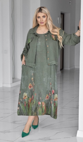 LIA22976 Divdaļīgs lina komplekts  