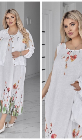 LIA22977 Divdaļīgs lina komplekts