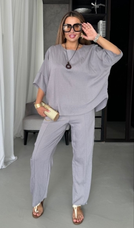 LIA24714 Divdaļīgs lina kostīms