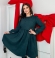 LIA15162 Zaļa velveta kleita