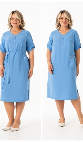 LIA24409 Viskozes kleita ar kabatām 
