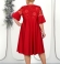 LIA10706 Sarkana kleita ar mežģīni