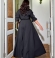 LIA20417 Melna maxi svētku kleita