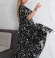 LIA17115 Raiba raksta maxi kleita