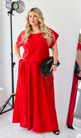 LIA24439 Divdaļīgs lina kostīms