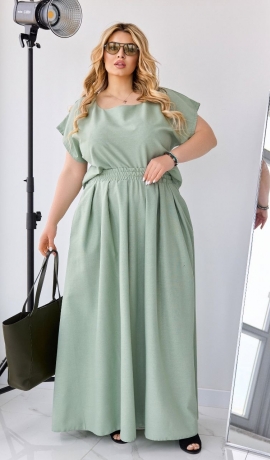 LIA24442 Divdaļīgs lina kostīms