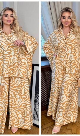 LIA24445 Divdaļīgs lina bikškostīms