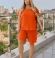 LIA24459 Divdaļīgs muslīna kostīms ar šortiem