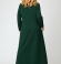 LIA10016 Zaļa maxi kleita ar kabatām