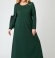 LIA10016 Zaļa maxi kleita ar kabatām