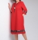LIA11683 Sarkana A-silueta kleita