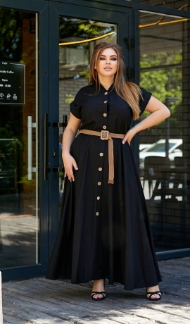 LIA22407 Lina kleita ar kabatām
