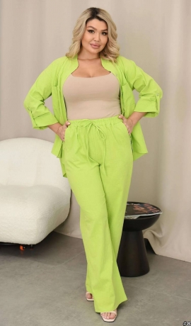 LIA23711 Divdaļīgs lina kostīms