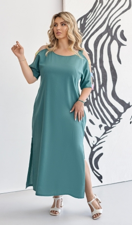 LIA24738 Lina kleita ar kabatām