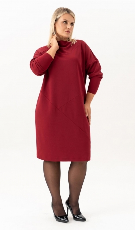 LIA19540 Bordo kleita ar kabatām  