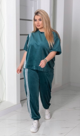 LIA21740 Divdaļīgs samta kostīms