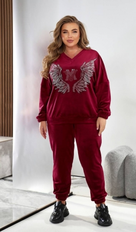 LIA21749 Divdaļīgs samta kostīms